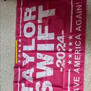 Taylor Swift Pink and White Home Art Poster